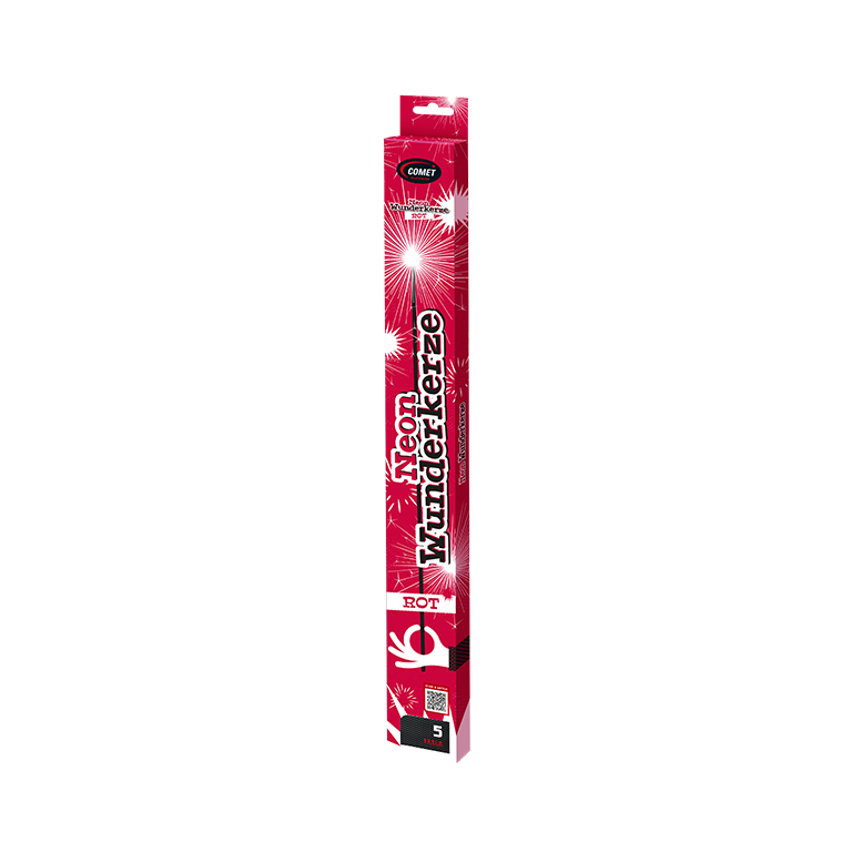 Neon Wunderkerze Rot