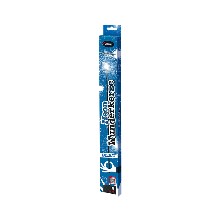 Neon Wunderkerze Blau
